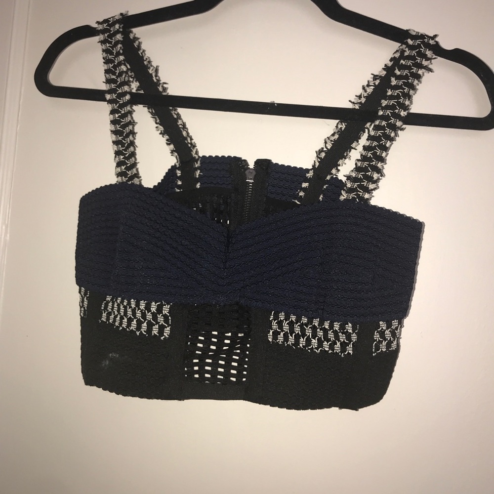 Bustier weaved top